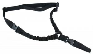 TacFire One Point Sling 30"-40" L Adjustable Double Bungee Black Nylon Webbing for Rifle - SL002B