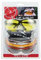 Radians T-85 Glasses Clear,Smoke Gray,Amber,Copper, Orange Polycarbonate Black