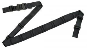 Magpul MS1 Sling 1.25"-1.88" W x 48"- 60" L Padded Two-Point Black Nylon Webbing for Rifle