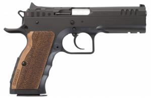 Italian Firearms Group (IFG) Tanfoglio Stock I 9mm Double Action 4.45 17 Round Wood Grip Black Slide - TFSTOCKI9 Italian Firearms Group (IFG) Tanfoglio Stock I 9mm Double Action 4.45 17 Round Wood Grip Black Slide - TFSTOCKI9