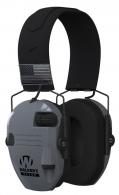 Walkers Razor Patriot Polymer 23 dB Over the Head Gray Ear Cups w/Black Band - GWPRSEMPATGY