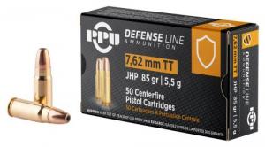 PPU Defense 7.62x25mm Tokarev 85 gr Jacketed Hollow Point (JHP) 50 Bx/ 10 Cs - PPD7T PPU Defense 7.62x25mm Tokarev 85 gr Jacketed Hollow Point (JHP) 50 Bx/ 10 Cs - PPD7T