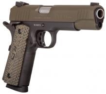 Taurus 1911 .45 ACP Single 5 8+1 Brown VZ Grip Green Cerekote Slide