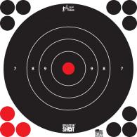 Pro-Shot SplatterShot Self-Adhesive Paper 8" Bullseye Black/White 6 Per Pack - 8BWHTE6PK Pro-Shot SplatterShot Self-Adhesive Paper 8" Bullseye Black/White 6 Per Pack - 8BWHTE6PK