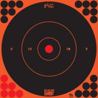 Pro-Shot SplatterShot Self-Adhesive Paper 12" Bullseye Orange/Black 5 Pack - 12BORNGE5PK