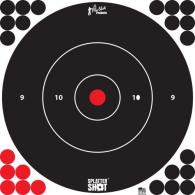Pro-Shot SplatterShot Self-Adhesive Paper 12" Bullseye Black/White 5 Pack - 12BWHTE5PK