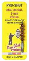 Pro-Shot Tornado Bore Brush .38,9mm Pistol 8-32 Bronze - 389PTO Pro-Shot Tornado Bore Brush .38,9mm Pistol 8-32 Bronze - 389PTO