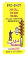 Pro-Shot Tornado Bore Brush .40 Cal,10mm Pistol Bronze - 40/10PTO Pro-Shot Tornado Bore Brush .40 Cal,10mm Pistol Bronze - 40/10PTO