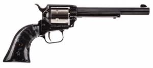 Heritage Manufacturing Rough Rider Black/Silver 22 Long Rifle Revolver - RR22TT6BLKPRL