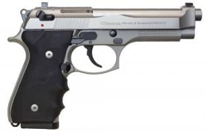Beretta USA 92FS Brigadier *CA Compliant 9mm Luger 4.90" 10+1 Satin Stainless Steel Slide Black Hogue Wraparound Rubbe - J92F560CA Beretta USA 92FS Brigadier *CA Compliant 9mm Luger 4.90" 10+1 Satin Stainless Steel Slide Black Hogue Wraparound Rubbe - J92F560CA