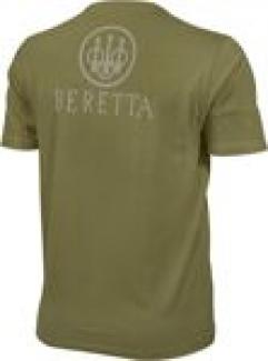 Beretta USA TX621T141607 Beretta Logo Short Sleeve T-Shirt Army Green Cotton XX-Large - 86