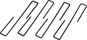 Hornady Universal Handgun Hangers Steel Black 4 Per Pack - 95870 Hornady Universal Handgun Hangers Steel Black 4 Per Pack - 95870