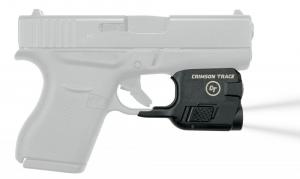 Crimson Trace Lightguard White LED 100 Lumens Fits For Glock 42/43 1/3N (2) Battery Black Polymer - LTG773