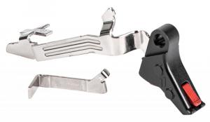 ZEV Pro Trigger BAR Kit with Red Safety Compatible with For Glock 17, 19, 19x, 26, 34 Gen 5 Flat - FFTPROBAR5GBR
