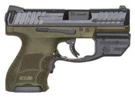 Heckler & Koch H&K VP9 SK LE Crimson Trace Red Double 3.39 10+1 OD Green Interchangeable Backstrap Grip OD Green Polymer Frame