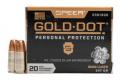 Speer Ammo 23619GD Gold Dot Personal Protection 9mm 147 GR Hollow Point 20 Bx/ 10 Cs - 204