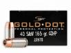 Speer Gold Dot Personal Protection Hollow Point 40 S&W Ammo 165 gr 20 Round Box - 23970GD