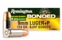 Main product image for Remington Golden Saber Jacketed Hollow Point 9mm +P Ammo 20 Round Box
