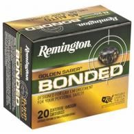 Main product image for Remington Ammunition Golden Saber Bonded .45 ACP 185 GR Brass Jacket Hollow Point (BJHP)0 Bx/5 Cs