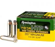 Remington Ammunition HTP .357 MAG 110 GR Semi Jacketed Hollow Point (SJHP) 20 Bx/ 25 Cs - RTP357M7A Remington Ammunition HTP .357 MAG 110 GR Semi Jacketed Hollow Point (SJHP) 20 Bx/ 25 Cs - RTP357M7A