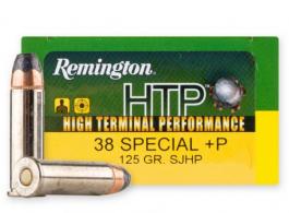 Remington HTP .38 Spl +P 125 GR Semi Jacketed Hollow Point 20rd box - RTP38S21A