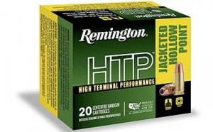 Remington HTP Jacketed Hollow Point 40 S&W Ammo 155gr 20rd box - RTP40SW1A Remington HTP Jacketed Hollow Point 40 S&W Ammo 155gr 20rd box - RTP40SW1A