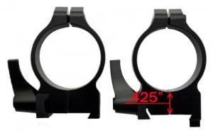 CZ-USA CZ 550/557 Scope Rings 30mm Quick Release High Steel Black Matte