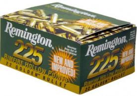 Remington  Golden Bullet 22 LR Ammo 36 GR Plated Hollow Point 225rd box - 22129