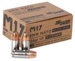 Sig Sauer Elite Performance V-Crown 9mm 124 GR Jacketed Hollow Point 20 Bx/ 10 Cs - E9MMA2PM1720 Sig Sauer Elite Performance V-Crown 9mm 124 GR Jacketed Hollow Point 20 Bx/ 10 Cs - E9MMA2PM1720