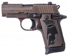 Sig Sauer 238380SPARTA P238 Micro-Compact Spartan II .380 ACP (ACP) Single 2.7 7+1 Black Spartan II Grip Dist