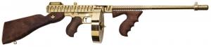 Thompson 1927A-1 Deluxe 45 ACP 16.50" 50+1 & 20+1 Gold w/Tiger Stripe - T150DTGTS Thompson 1927A-1 Deluxe 45 ACP 16.50" 50+1 & 20+1 Gold w/Tiger Stripe - T150DTGTS