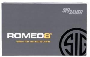 Sig Sauer Romeo8T 1x 38mm Red Dot Sight - SOR81003 Sig Sauer Romeo8T 1x 38mm Red Dot Sight - SOR81003