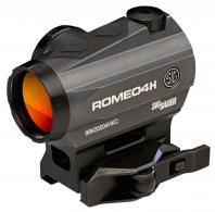 Sig Sauer Romeo4H 1x 20mm 2 MOA Illuminated Green Horseshoe Ballistic Dot Red Dot Sight - SOR43013