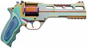 Chiappa Firearms CF340.301 Rhino 60SAR Nebula *CA Compliant 357 Mag 6" 6 Round Rainbow PVD Blue Laminate Grip - CF340301