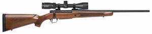 Mossberg & Sons Patriot Walnut Combo .22-250 Rem Bolt Action Rifle 22 Fluted Barrel 5 Rounds with Vortex Crossfire II 3-9x40mm