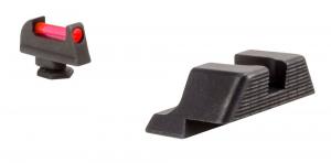Trijicon Fiber Sight Set fits For Glock 17, 17L, 19, 22-28, 31-35, 37-39 Red Front Black - 601023 Trijicon Fiber Sight Set fits For Glock 17, 17L, 19, 22-28, 31-35, 37-39 Red Front Black - 601023