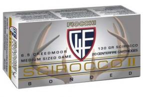 Main product image for Fiocchi Extrema 6.5 Creedmoor 130 gr Swift Scirocco II Boat-Tail Spitzer 20 Bx/ 10 Cs