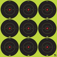 Pro-Shot SplatterShot Self-Adhesive Paper 2" Bullseye Yellow/Black 12 Per Pack