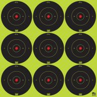 Pro-Shot SplatterShot Self-Adhesive Paper 2" Bullseye Yellow/Black 12 Per Pack - 2BGREEN108 Pro-Shot SplatterShot Self-Adhesive Paper 2" Bullseye Yellow/Black 12 Per Pack - 2BGREEN108