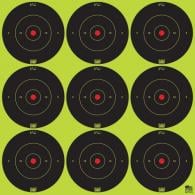 Pro-Shot SplatterShot Self-Adhesive Paper 2" Bullseye Yellow/Black 12 Per Pack - 2BGREEN108 Pro-Shot SplatterShot Self-Adhesive Paper 2" Bullseye Yellow/Black 12 Per Pack - 2BGREEN108