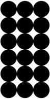 Pro-Shot SplatterShot Repair Pasters 1" Self-Adhesive Black 216 Per Sheet - P216 Pro-Shot SplatterShot Repair Pasters 1" Self-Adhesive Black 216 Per Sheet - P216