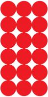 Pro-Shot SplatterShot Repair Pasters 1" Self-Adhesive Red 432 Per Sheet - P432M Pro-Shot SplatterShot Repair Pasters 1" Self-Adhesive Red 432 Per Sheet - P432M