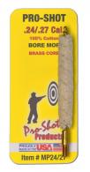 Pro-Shot Bore Mop .24-.27 Cal Rifle Cotton #8/32 thread - MP24/27