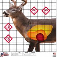 Pro-Shot American Whitetail Sight-In Target 25"x 25" 5 Pack - WDSI5PK Pro-Shot American Whitetail Sight-In Target 25"x 25" 5 Pack - WDSI5PK