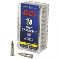 CCI Varmint VNT Polymer Tip 17 Mach 2 Ammo 50 Round Box - 948CC