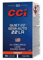 Main product image for CCI Target & Plinking Quite-22  22 LR  45gr  Lead Round Nose 50rd box