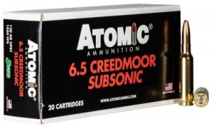 Atomic Rifle Subsonic 6.5 Creedmoor 130 gr Sierra MatchKing Hollow Point Boat-Tail 20 Bx/ 10 Cs - 00476 Atomic Rifle Subsonic 6.5 Creedmoor 130 gr Sierra MatchKing Hollow Point Boat-Tail 20 Bx/ 10 Cs - 00476