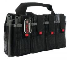 G*Outdoors 1365MAG AR Magazine Tote Black Nylon with Internal Stiffing Board Holds 8 AR-Style Mags