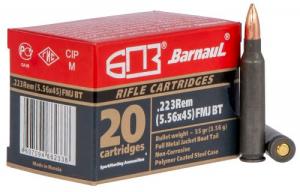 Barnaul Ammo Rifle .223 Remington 55 gr Full Metal Jacket Boat-Tail (FMJBT) 20 Bx/ 25 Cs