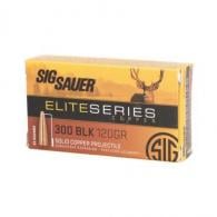 Sig Sauer Elite Copper Duty .300 Black 120 gr Copper Solid 20 Bx/ 10 Cs - E300H1SBR20 Sig Sauer Elite Copper Duty .300 Black 120 gr Copper Solid 20 Bx/ 10 Cs - E300H1SBR20